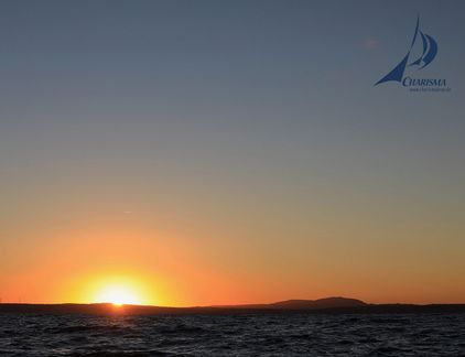 Sonnenaufgang an der Küste Portugals