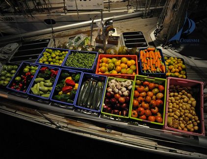Obst- und Gemüseauslage
