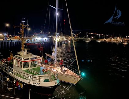 Nächtliche Ankunft Helgoland