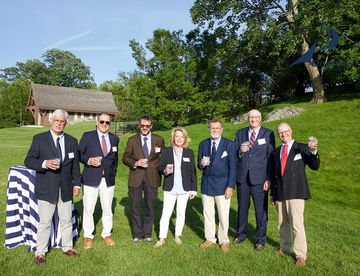 CHARISMA-Crew im Ne w York Yacht Club