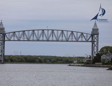 Cape Cod Canal - Eisenbahn-Hubbrücke