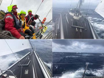 Starkwind auf dem Atlantik
