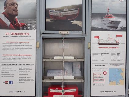 Besichtigung der Hermann Marwede Seenotretter auf Helgoland