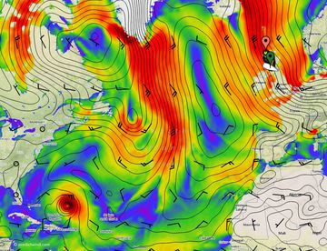 Festgefahrene Wetteralge
