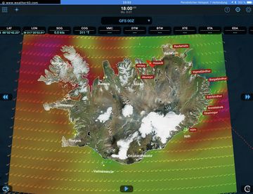 Wetterlage 09.07.2018 Island Wetterlage 09.07.2018