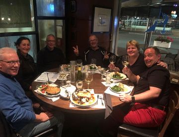 Crew-Dinner im Legal Seafood