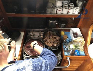 Zubereitung des Boef Bourgignon Boef Bourgignon