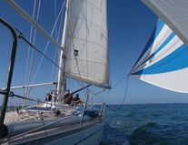 Unter Spinnaker ... Unter Spinnaker ...