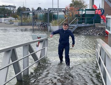 Nasse Füße bei Sturmflut