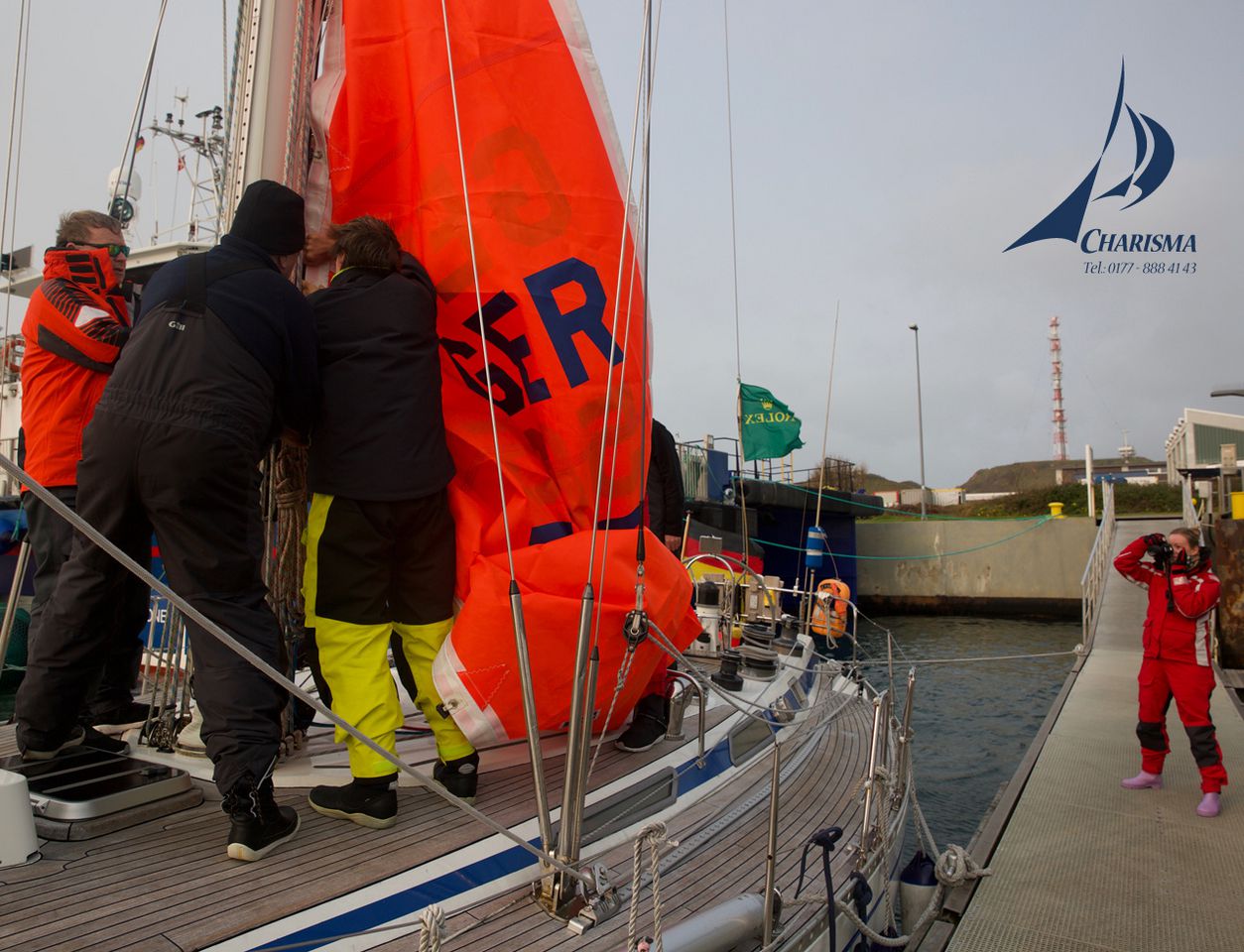 Setzen des Trysegels