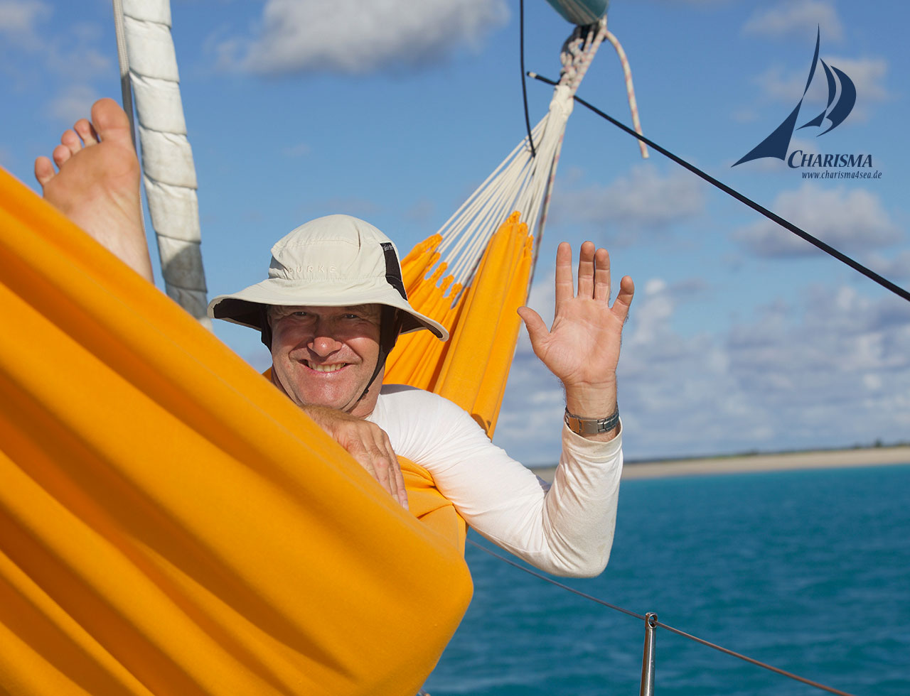 Charisma vor Anker, Barbuda