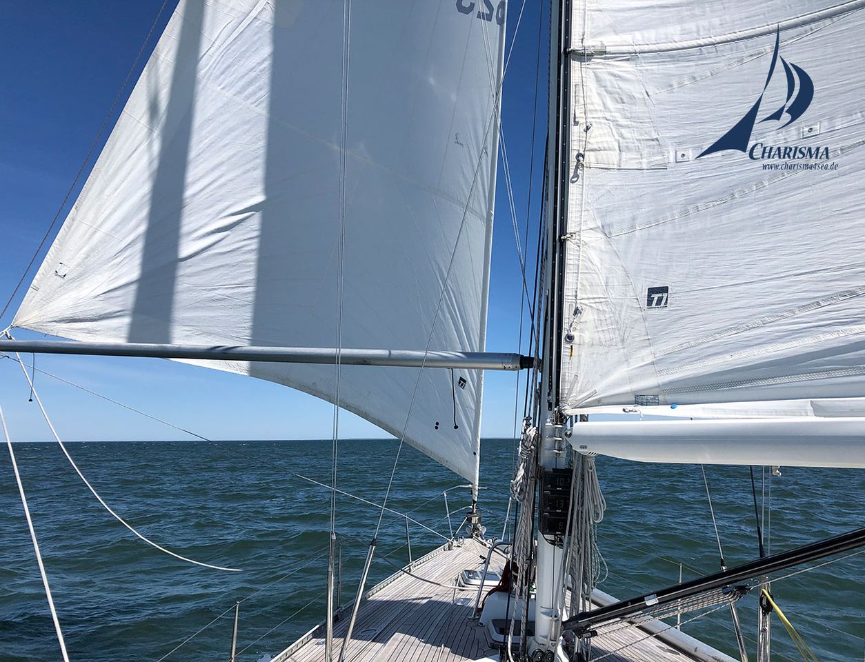 Segelstellung vor dem Wind