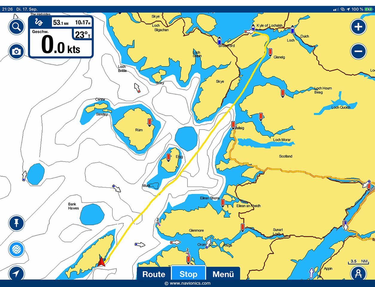 Route: Kyleakin - Coll