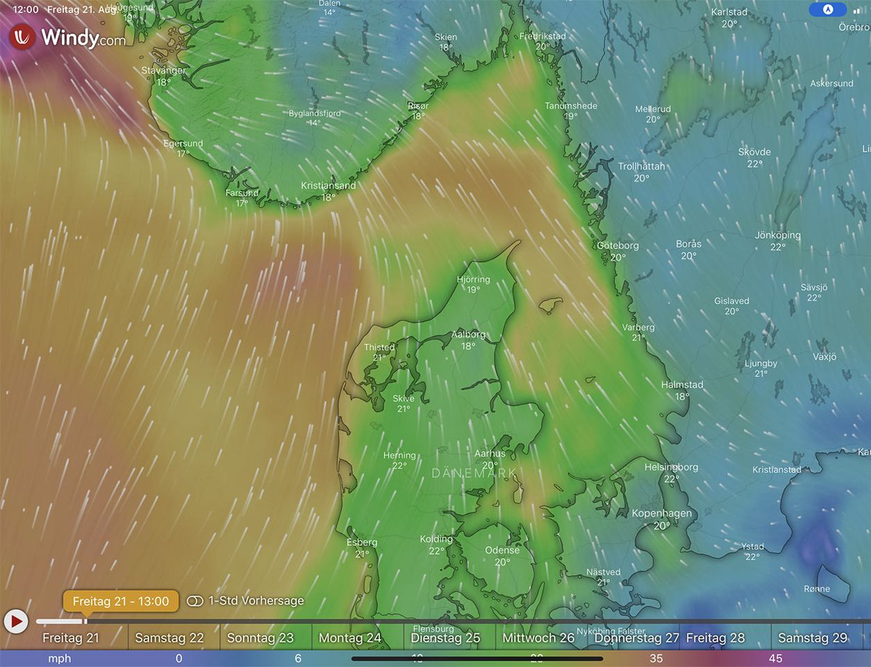 Wetterlage 21.08.2020