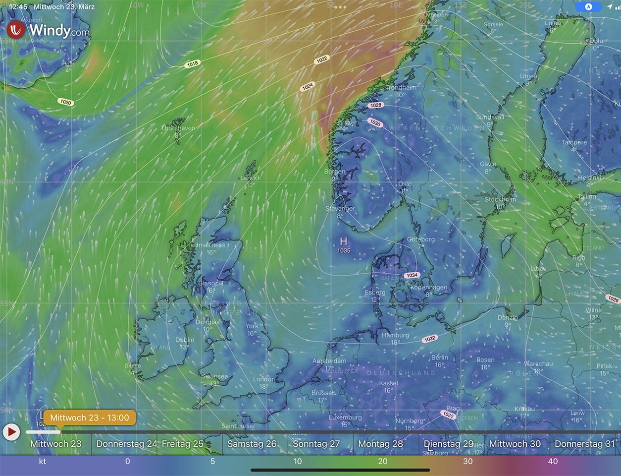 Wetterlage 23.03.2022