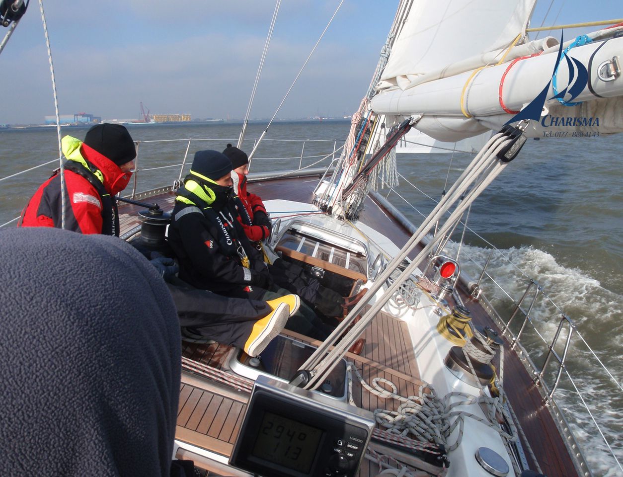 Segeln in der Elbmündung